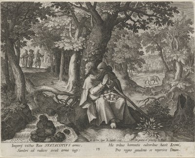 Saint Suatacopius as a Hermit (The Virtuous Life of Hermits) by Johann Sadeler (I)