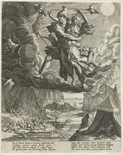 North Wind (The Four Winds) by Johann Sadeler (I)