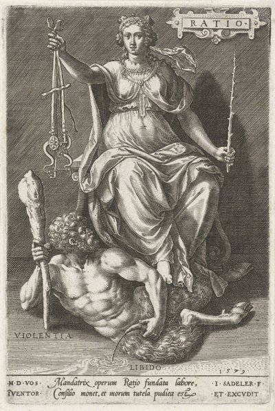 Reason Overcomes Violence by Johann Sadeler (I)