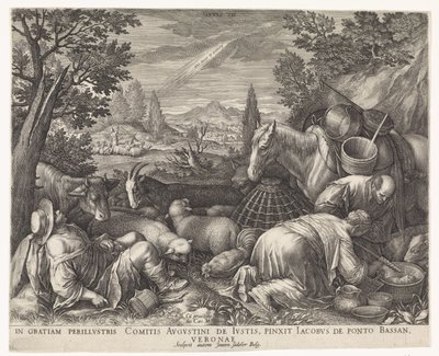Calling of Abraham by Johann Sadeler (I)