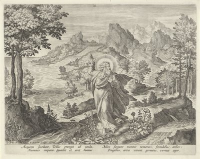 Creation of the Earth (Creation of the World) by Johann Sadeler (I)