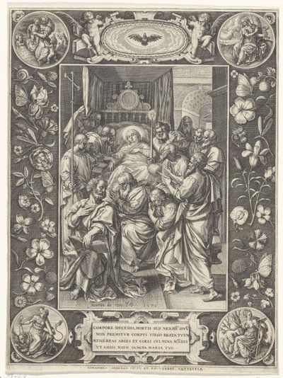 Deathbed of Mary by Johann Sadeler (I)