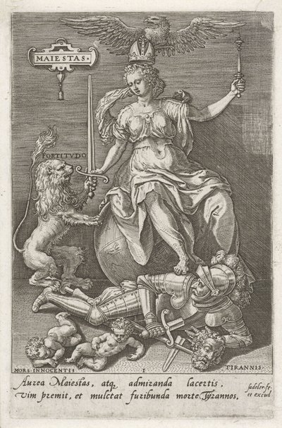Majesty Overcomes Tyranny by Johann Sadeler (I)