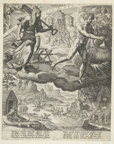 South Wind (Meridies) (The Four Winds) (series title) by Johann Sadeler (I)