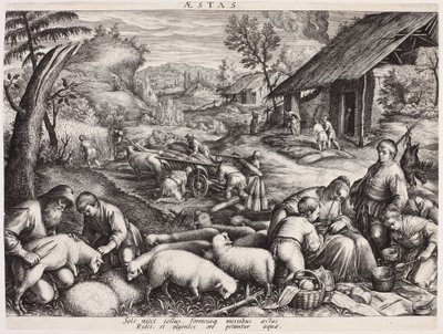 Summer - Aestas (The Four Seasons) by Johann Sadeler I