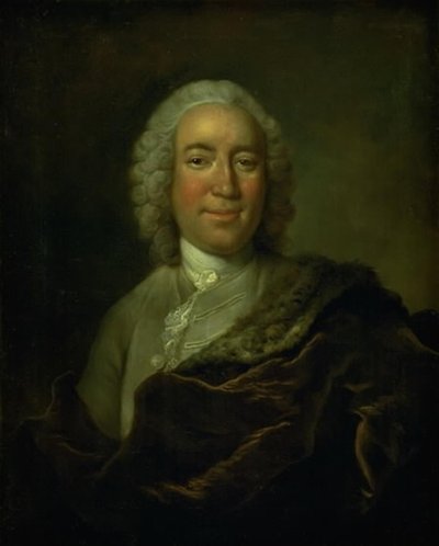 Gerhard Morell, Keeper of the Royal Danish Kunstkammer by Johann Salomon Wahl