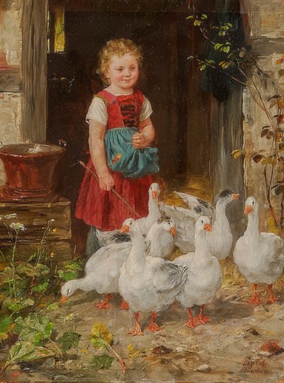 Goose Girl by Johann Sperl