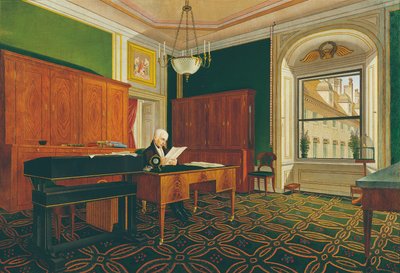 Emperor Franz II (I) in His Study by Johann Stephan Decker
