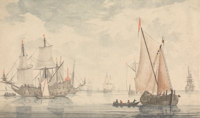 Castles, Ruins and Seascapes - Six Colored Engravings by Johann Teyler