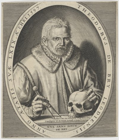 Portrait of Theodor de Bry by Johann Theodor de Bry