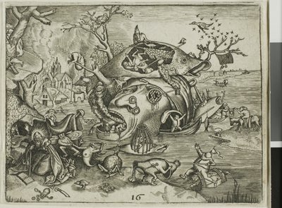 The Temptation of Saint Anthony, plate 16 from the Emblemata Secularia by Johann Theodor de Bry