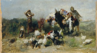 Scene from Don Quixote (Fight with the Poultry) by Johann  Till der Jüngere