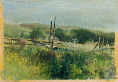 Meadow with Fence by Johann  Till der Jüngere