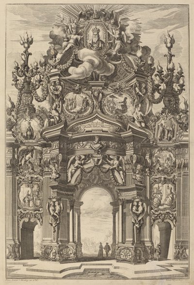 Triumphal Arch for Henry II by Johann Ulrich Kraus, after Peter Schubert von Ehrenberg