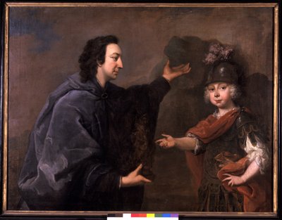 Hereditary Prince Friedrich III and His Teacher Count Ulrich of Thun by Johann Valentin Tischbein