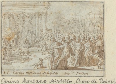 Chorus of Shepherds: Carino, Montano and Mirtillo, 1640 by Johann Wilhelm Baur