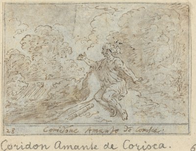 Coridone, Lover of Corisca by Johann Wilhelm Baur