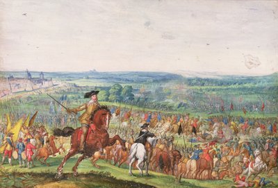 King Gustavus Adolphus at the Battle of Lutzen by Johann Wilhelm Baur