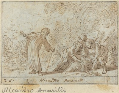 Nicandro and Amarilli by Johann Wilhelm Baur