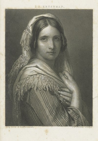 Portrait of an Unknown Woman by Johann Wilhelm Kaiser (I)