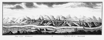 View of Krasnoyarsk by Johann Wilhelm Lürsenius