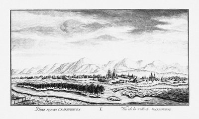 View of Selenginsk, ca 1735 by Johann Wilhelm Lürsenius