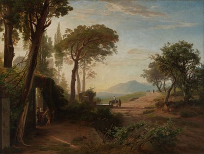The Morning, The Departure of the Wanderer to Jericho by Johann Wilhelm Schirmer