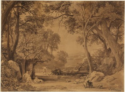 The Work (Genesis 3:19) by Johann Wilhelm Schirmer