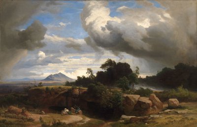 Approaching Thunderstorm in the Roman Campagna by Johann Wilhelm Schirmer