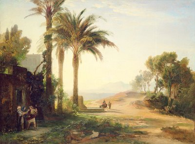 The Departure of the Man to Jericho (Morning) by Johann Wilhelm Schirmer