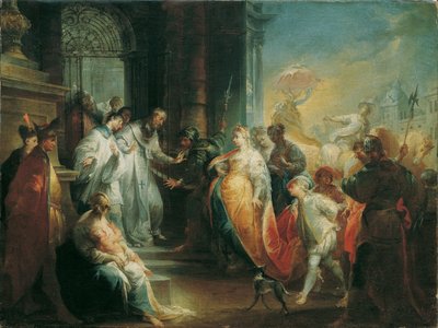 The Rejection of Empress Eudoxia by Saint John Chrysostom by Johann Wolfgang Baumgartner