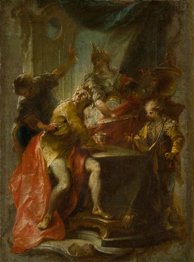 The Murder of Saint Edward, King and Martyr by Johann Wolfgang Baumgartner