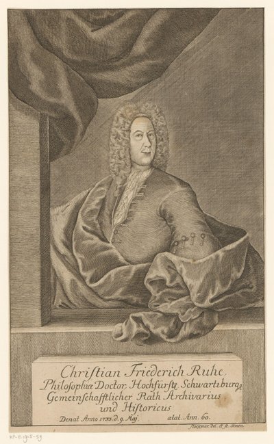 Portrait of Christian Friedrich Ruhe by Johann Wolfgang Heinrich Stockmar