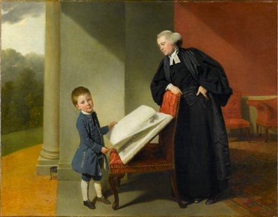 Reverend Randall Burroughes and His Son Ellis by Johann Zoffani