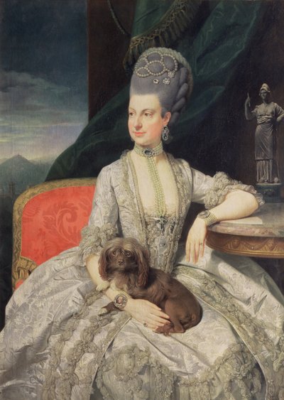 Archduchess Maria Christine Habsburg-Lothringen, daughter of Empress Maria Theresa of Austria and Emperor Francis I of Austria by Johann Zoffany