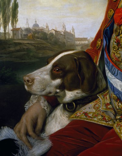 Dog (detail) by Johann Zoffany