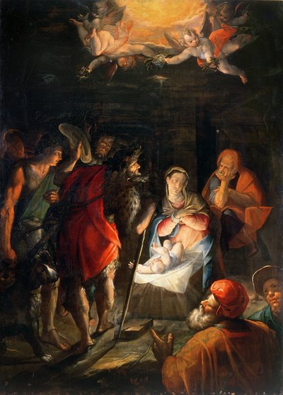 Adoration of the Shepherds by Johann or Hans von Aachen