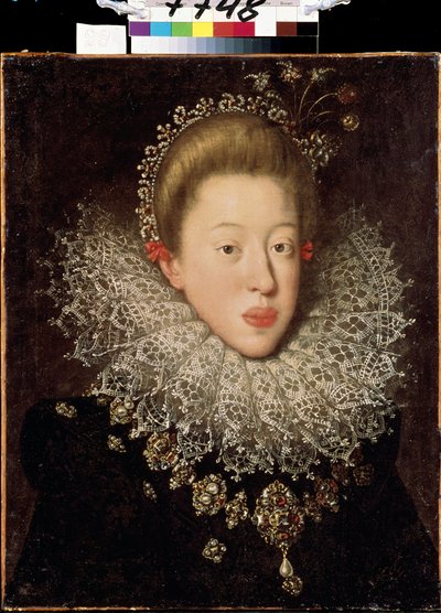 Portrait of Anne of Austria (Anne of Habsburg or Tyrol), Empress of the Holy Roman Empire by Johann or Hans von Aachen