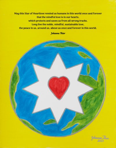 The Star of Heartlove of Rosental for all Humans of this World by Johanna Thier