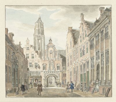 Nieuwstraat in Utrecht with View of the Dom Tower by Johanna de Bruyn