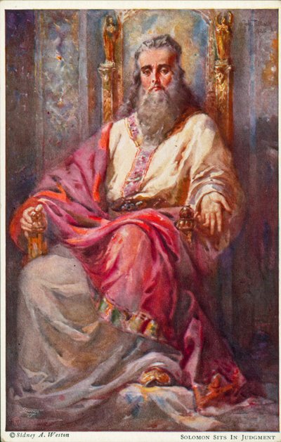 Solomon Sits in Judgement by Johannes Adolf Tillack