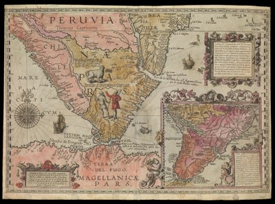 The Southern Tip of Peru, South America by Johannes Baptista van the Younger Doetechum