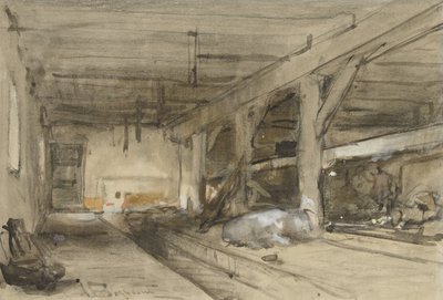 Stable Interior by Johannes Bosboom