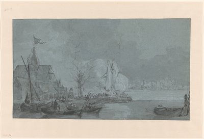 Last Shot from Dordrecht to the French in Papendrecht, 1813 by Johannes Christiaan Schotel