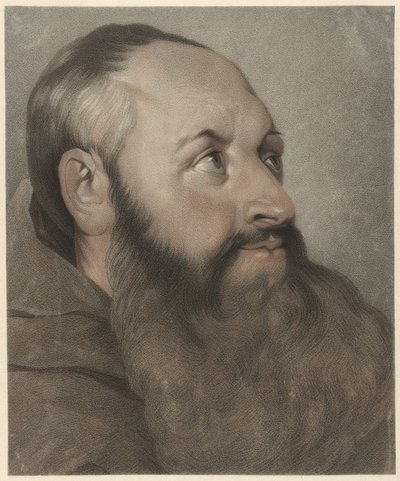 Monk, Facing Right, Looking Up by Johannes Cornelis Mertens