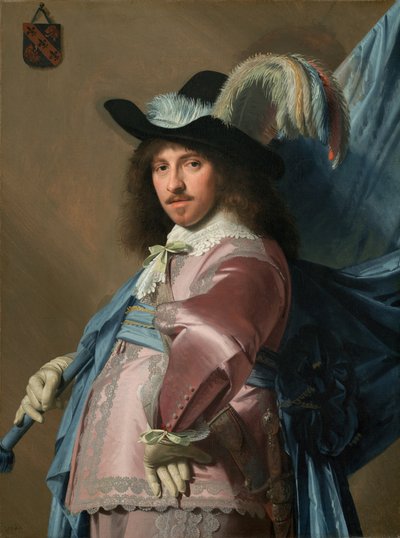 Andries Stilte as a Standard Bearer by Johannes Cornelisz Verspronck