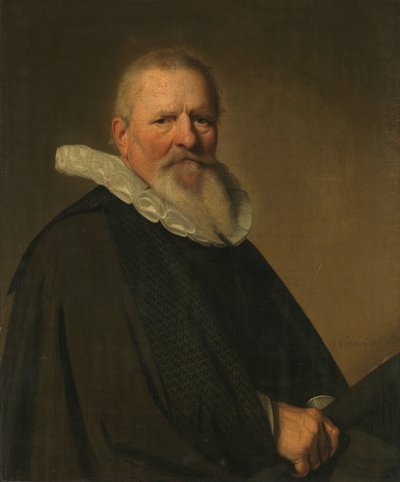 Pieter Jacobsz Schout (1570-1645), Burgomaster of Haarlem by Johannes Cornelisz. Verspronck