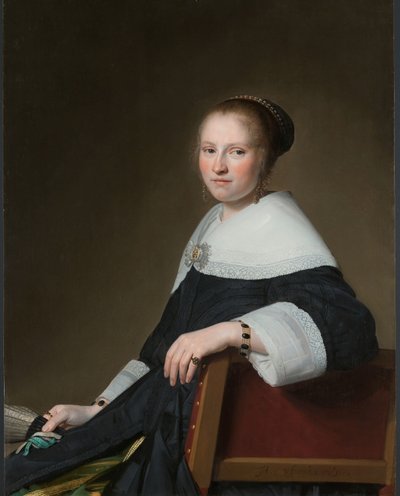 Portrait of Maria van Strijp by Johannes Cornelisz. Verspronck