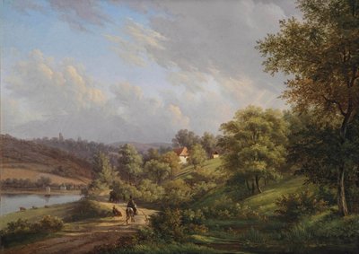 A Peaceful Day in a Hilly Landscape by Johannes Franciscus Christ