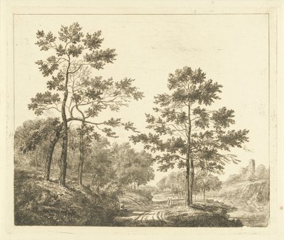 Forest Path in a Hilly Landscape by Johannes Franciscus Christ